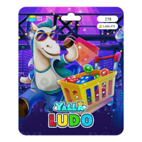 يلا لودو بطاقة 25$ - 3,666,470 قطعة ذهبية