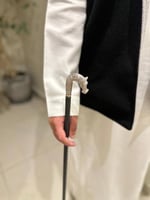 عصا الخيل رمادي لماع صغير