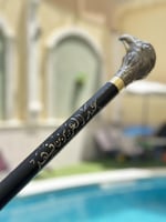 عصا غداره صقر - نحت