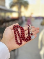 سبحه بكلايت احمر شفاف