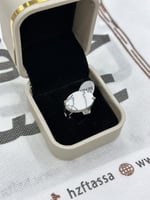 خاتم ملكي شنكار - رخامي ابيض