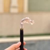 عصا الخيل شفاف صغير