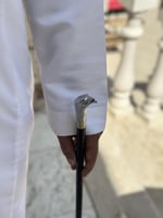 عصا الصقر فضي صغير