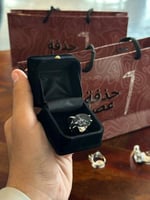 خاتم ملكي شنكار - أسود رخامي