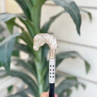 عصا الخيل فضي كبير