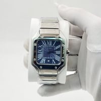 ساعة تصميم سانتوس سكيلتون كحلي