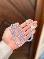 سبحه بكلايت شفاف خيط سماوي