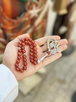 سبحه عقيق برتقالي