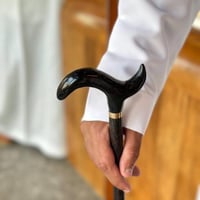 عصا طولي اسود مخلوط كبير