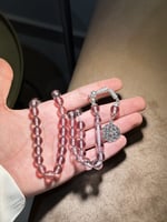 سبحه بكلايت رمادي شفاف