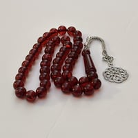 سبحه بكلايت احمر شفاف