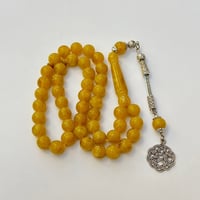 سبحه بكلايت لون كهرمان