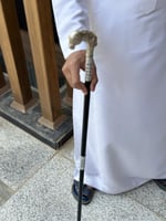 عصا الخيل فضي كبير