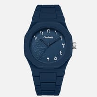 ساعة كاربون كحلي