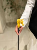 عصا الخيل لون كهرمان مخلوط كبير