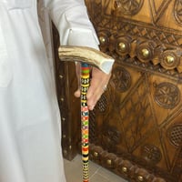 عصا قرن وعل يدوي