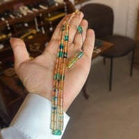 سبحة القلم - عسلي مموج شفاف