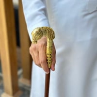 عصا الخيل ذهبي كبير