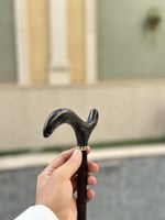 عصا طولي اسود مخلوط كبير