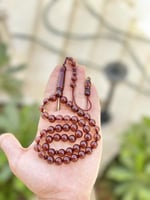 سبحه بكلايت شفاف احمر