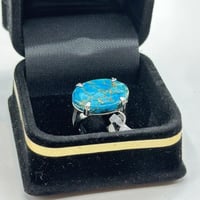 خاتم ملكي شنكار - تركوازي مخلوط