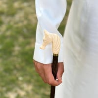 عصا الحصان ابيض كبير