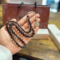 سبحه بكلايت اسود كروم شفاف