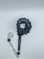 سبحه بكلايت اسود كروم شفاف