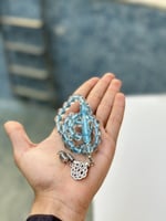 سبحه بكلايت سماوي شفاف