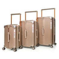 حقائب سفر فايبر 3 قطع (Rose gold)