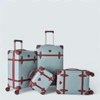 طقم شنط سفر فايبر بتصميم أسطواني