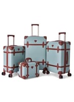 طقم شنط سفر فايبر بتصميم أسطواني