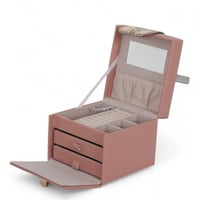 شنطه اكسسوارات حجم وسط من الجلد عالي الجوده