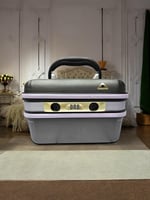 حقيبة مجوهرات وذهب فايبر مقاس 10