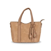 حقيبة يد مزدوجة لمخمل الصناعي والجلد