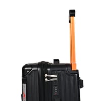 مورانو شنط سفر فايبر 20 أنش كبينة الطائرة أسود