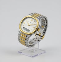 ساعة يد فاخرة رجالية من الفولاذ المقاوم للصدأ بلون...