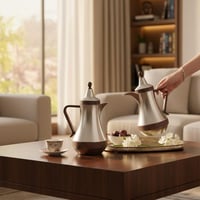 ترمس ستيل مطفي خشبي