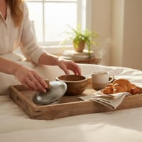 تمرية ديكور خشب بغطاء حديد