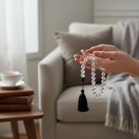 سبحة اكرليك شفاف 85 سم