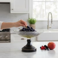 صحن تقديم زجاج