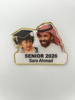 بروش التخرج بإطار ذهبي