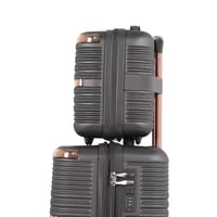 شنط سفر صلبة - مكون من 4 قطع يشمل حقيبة يد - بكفرا...