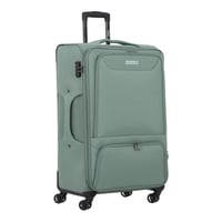 طقم شنط سفر قماش 3 قطع دبل كفرات هيكل ألمونيوم وسح...