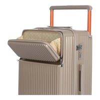 طقم حقائب سفر صلبه مكون من 3 قطع بكفرات دبل وحامل...