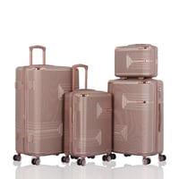 شنط سفر صلبة - مكون من 4 قطع يشمل حقيبة يد - بكفرا...