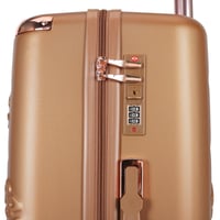 مجموعة شنط سفر مكون من 5 قطع دبل كفرات بتفاصيل نحا...