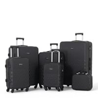 طقم حقائب سفر متكامل – 6 قطع من مادة ABS الصلبة -...