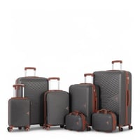 طقم حقائب سفر دبش عروسة - مكون من 7 قطع يشمل 5 شنط...