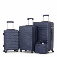 طقم حقائب سفر من 4 قطع - بكفرات دوارة360 درجة - وق...